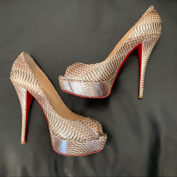 Louboutin Fetish 150MM Python - 37.5 - Picture 4 of 12